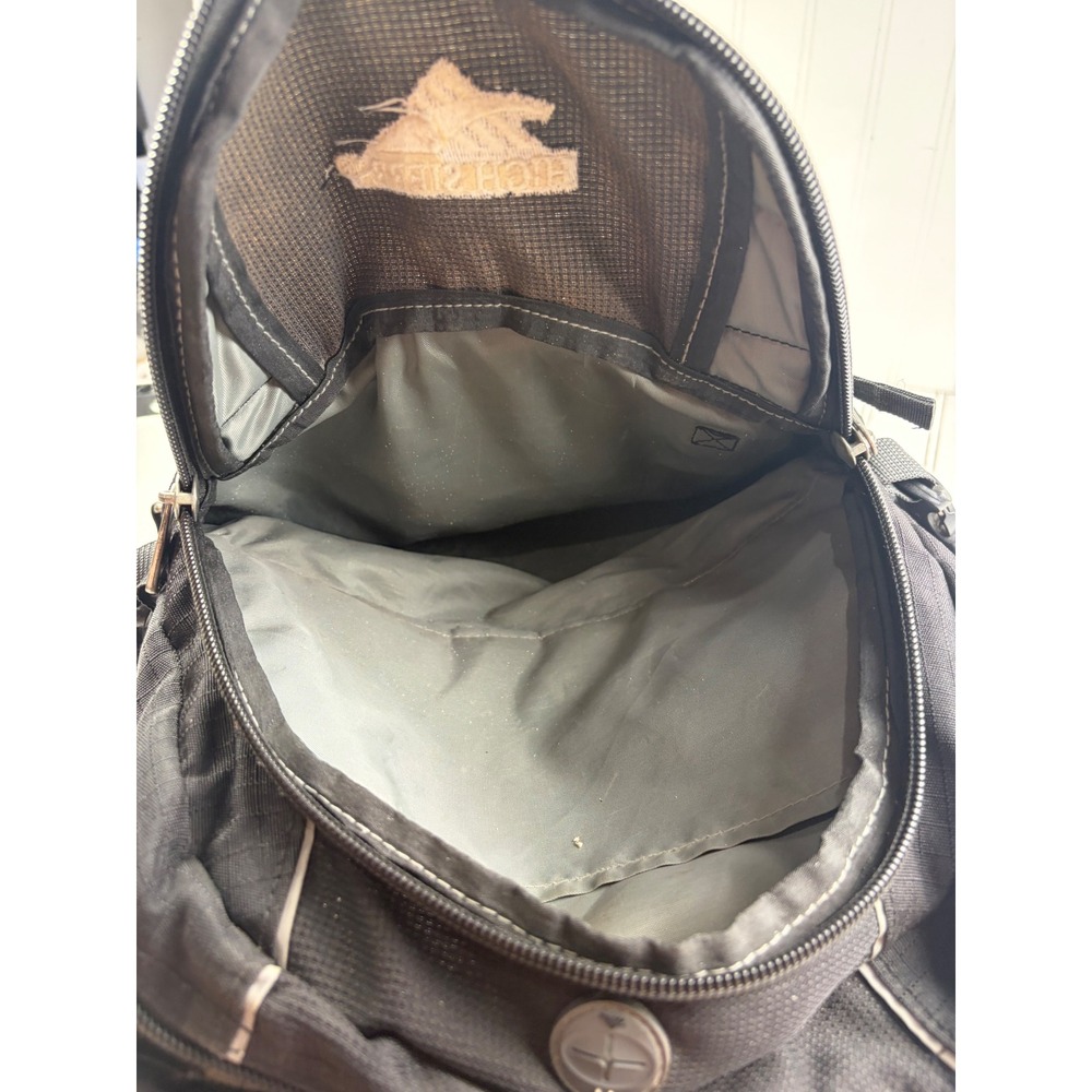 High Sierra Swerve Laptop Black Multi Compartment School Travel Backpack Bag - Picture 10 of 14